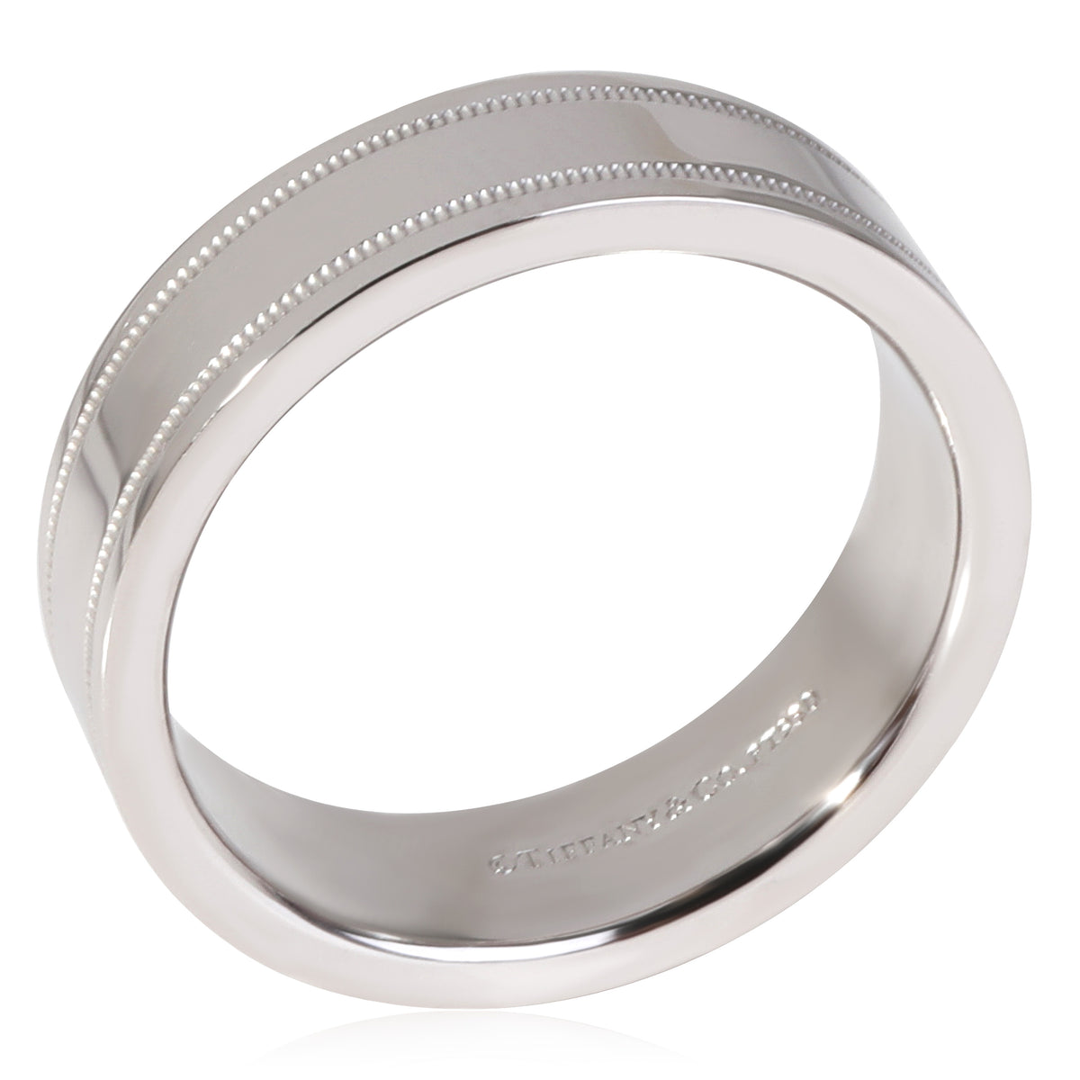 Tiffany & Co. Together Essentials Double Milgrain 6 mm Band in 950 Platinum