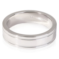 Tiffany & Co. Together Essentials Double Milgrain 6 mm Band in 950 Platinum