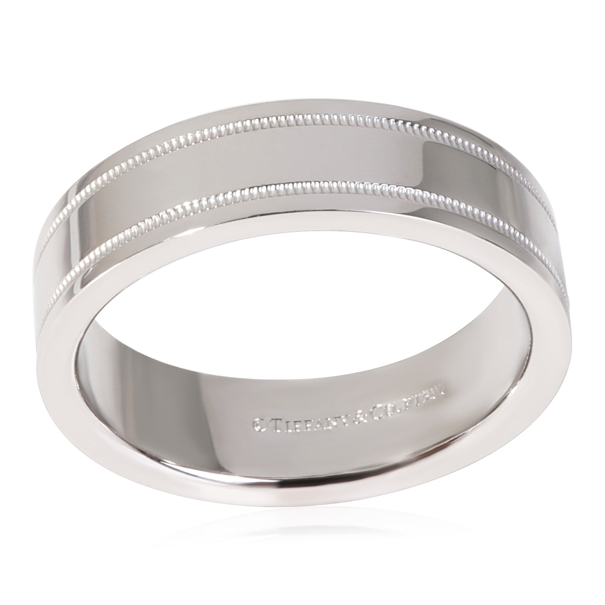 Tiffany & Co. Together Essentials Double Milgrain 6 mm Band in 950 Platinum