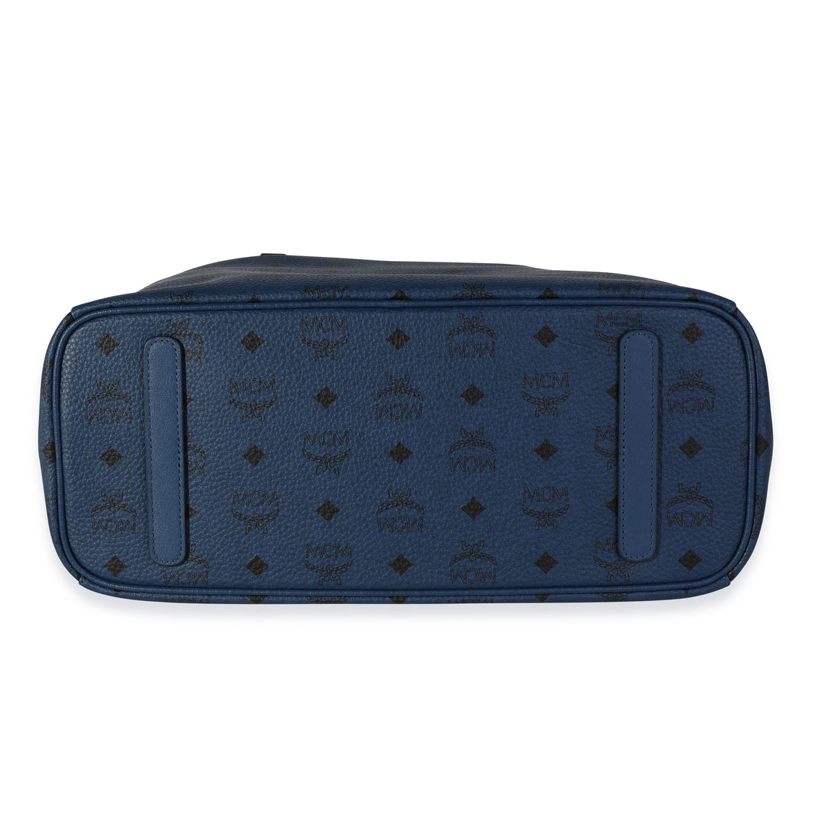 MCM Visetos Coated Canvas Low-top Sneaker Blue MCM Visetos Coated Canvas Low-top Sneaker Blue