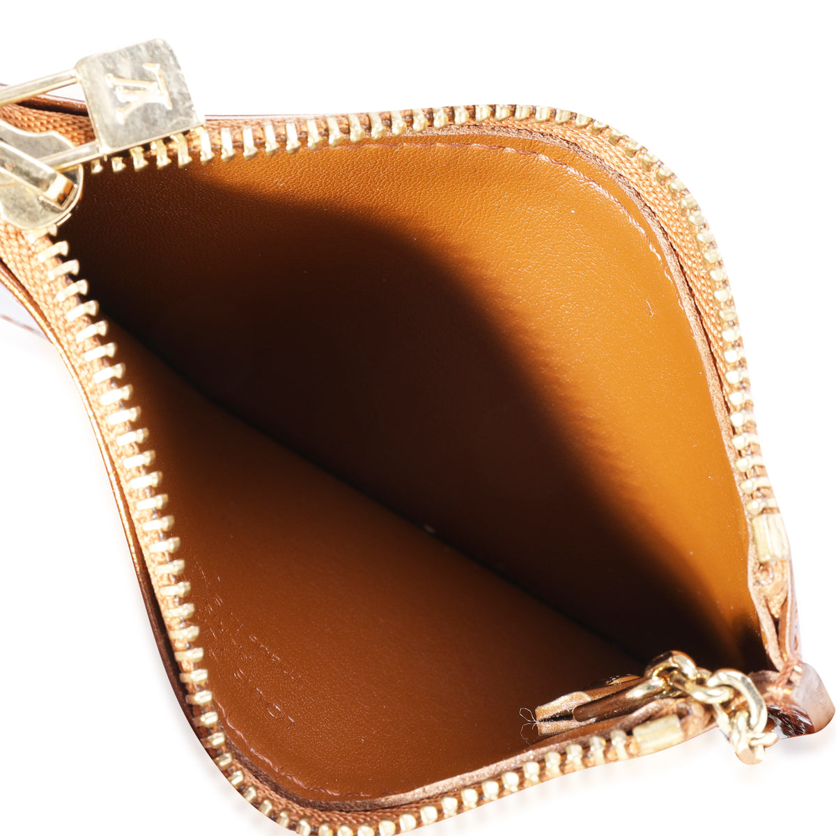 Louis Vuitton Key Pouch Monogram Vernis Bronze in Patent Leather