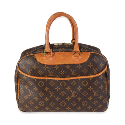 Brown Monogram Canvas Deauville Bag