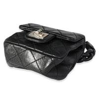 Chanel Black Quilted Lambskin Leather 2.55 Reissue Mini Ankle Bag