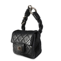 Chanel Black Quilted Lambskin Leather 2.55 Reissue Mini Ankle Bag