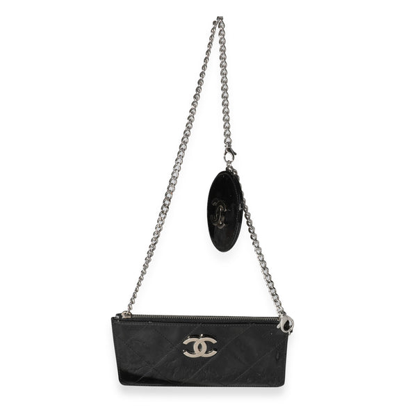 Chanel Black Quilted Patent Leather Lipstick Case On Chain, myGemma, JP