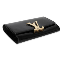 Louis Vuitton Noir Vernis Leather Louise Pochette EW Clutch