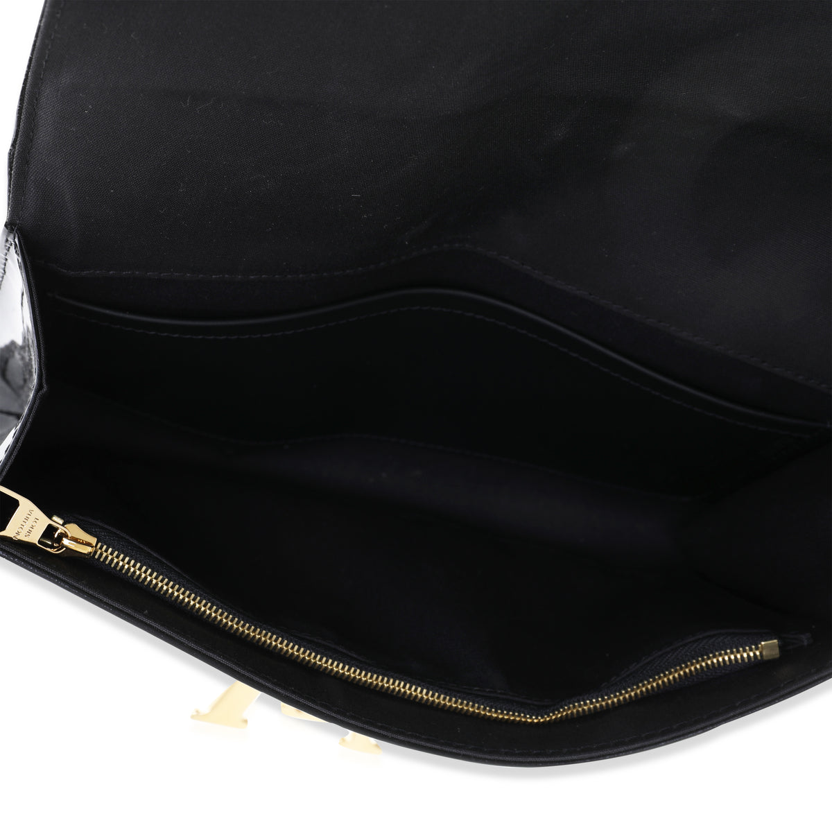 Louis Vuitton Noir Vernis Leather Louise Pochette EW Clutch, myGemma, DE