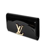 Louis Vuitton Noir Vernis Leather Louise Pochette EW Clutch