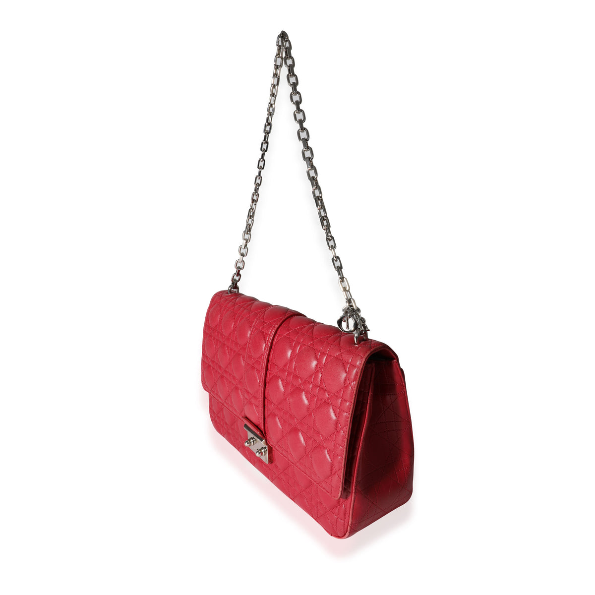 Dior Red Cannage Quilted Miss Dior Promenade Flap Bag