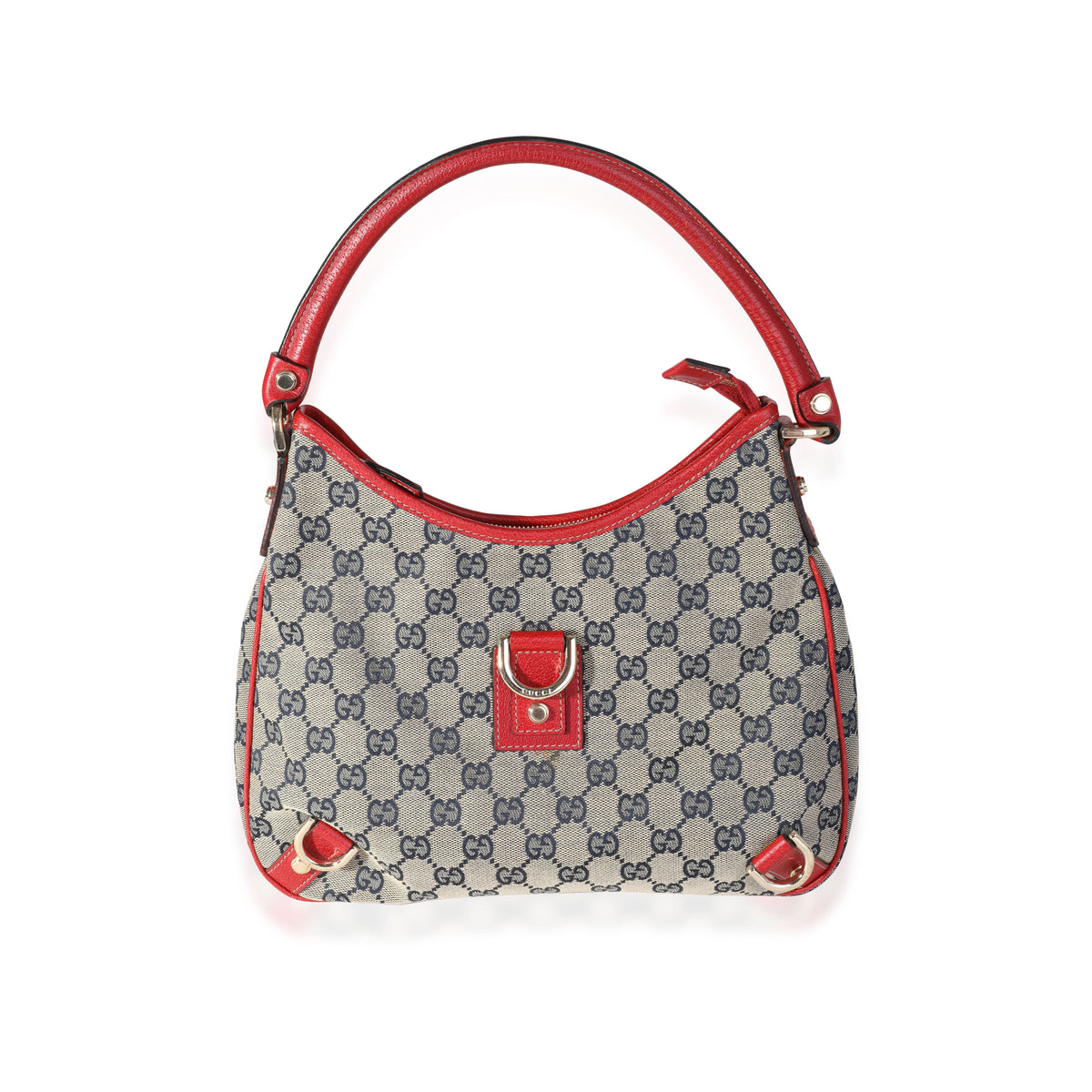 Gucci Red/Black GG Canvas and Leather Messenger Bag Gucci