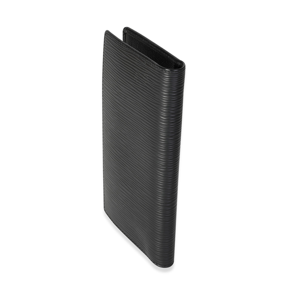 Louis Vuitton Black Epi Leather Vertical Wallet