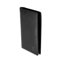 Louis Vuitton Black Epi Leather Vertical Wallet