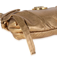 Gucci Metallic Gold Leather Hysteria Clutch