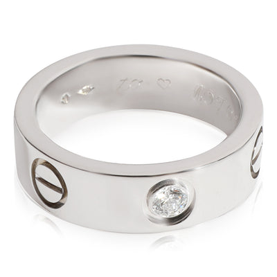 Cartier Love Diamond Ring in Platinum 0.07 CTW