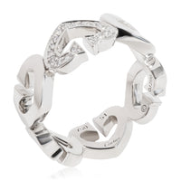 Cartier Hearts & Symbols Diamond Ring in 18k White Gold 0.1 CTW
