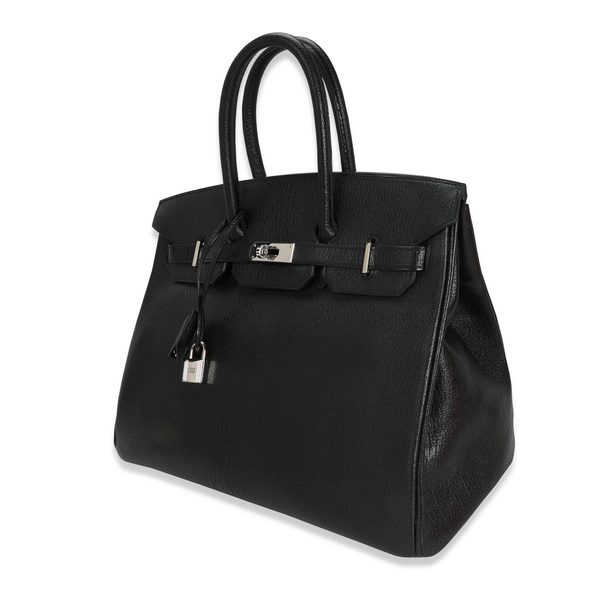 Hermès Black Chévre De Coromandel Birkin 35 PHW