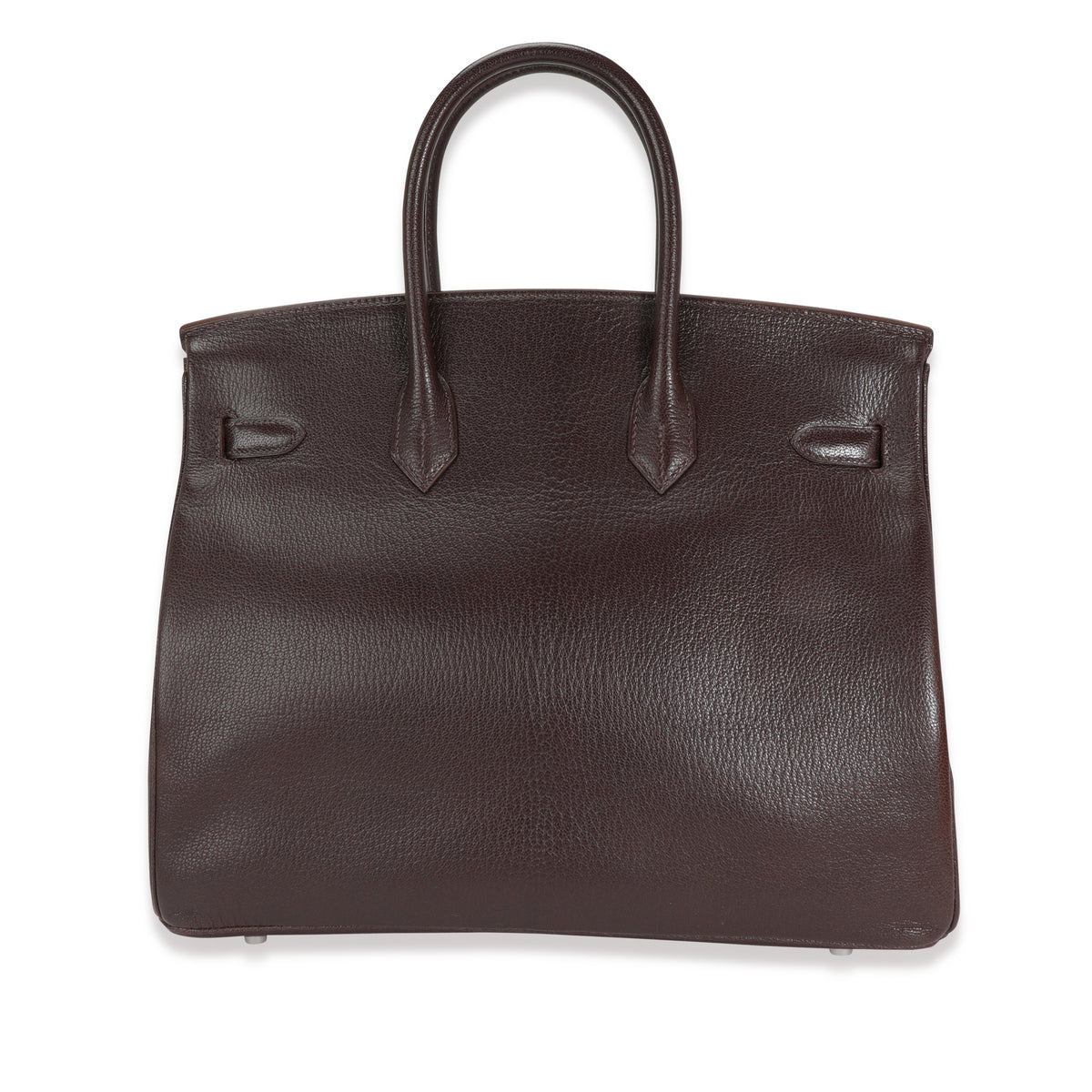 Hermès Chocolat Chévre De Coromandel Birkin 35 PHW