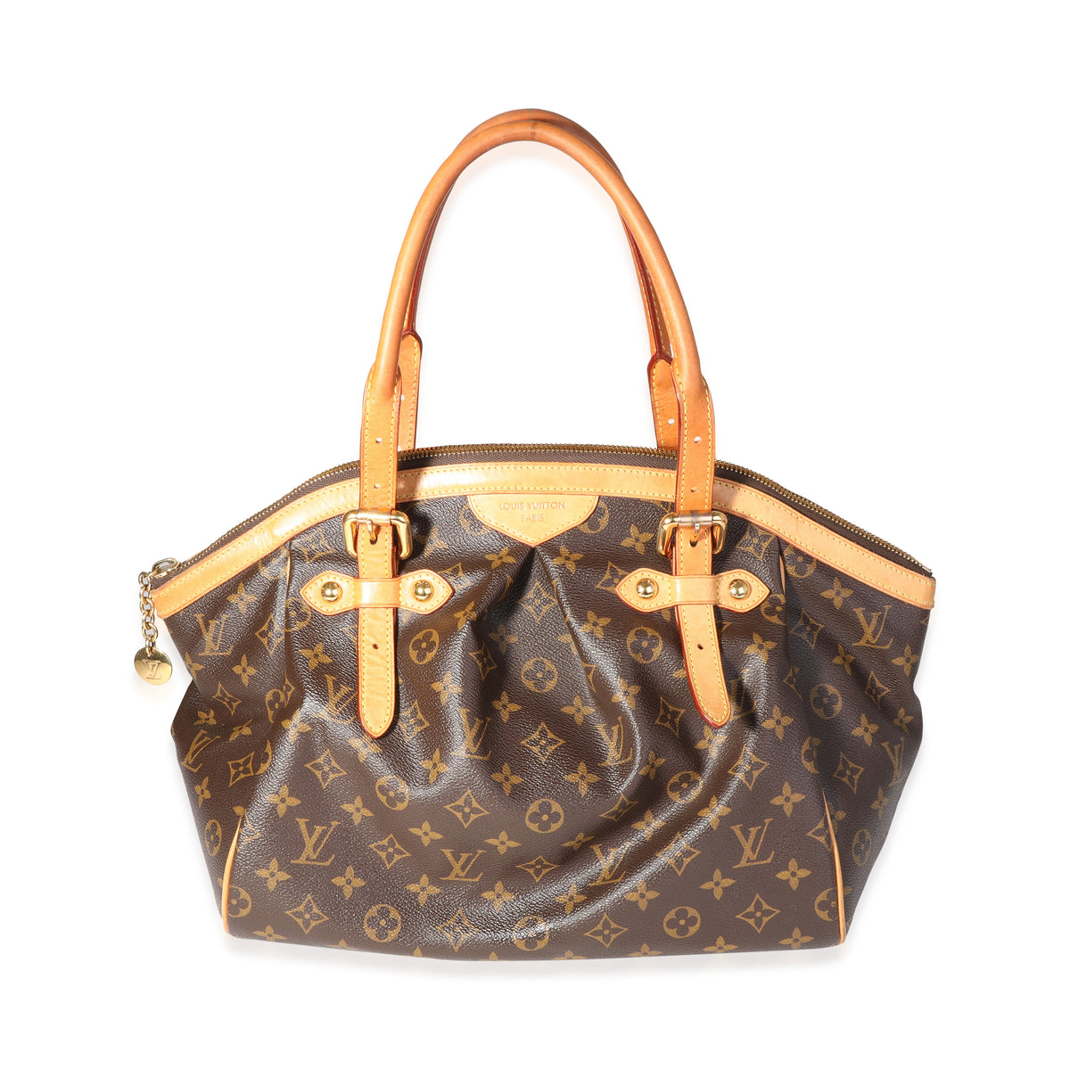 Louis Vuitton Monogram Canvas GM Leather Tote Tivoli Shoulder Bag