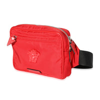 Versace Red Nylon La Medusa Belt Bag