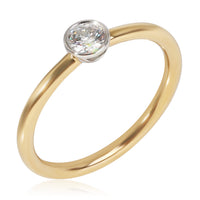 Tiffany & Co. Stackable Diamond Solitaire Ring  in 18K Yellow Gold