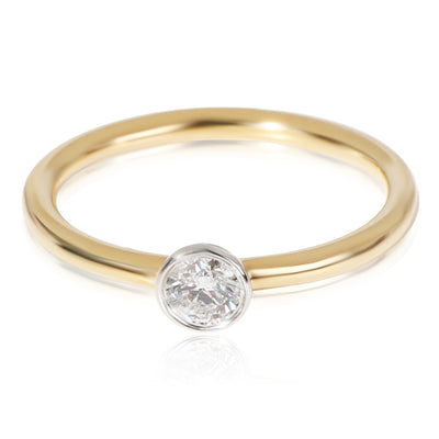 Tiffany & Co. Stackable Diamond Solitaire Ring  in 18K Yellow Gold