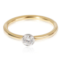 Tiffany & Co. Stackable Diamond Solitaire Ring  in 18K Yellow Gold