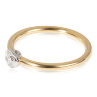 Tiffany & Co. Stackable Diamond Solitaire Ring  in 18K Yellow Gold