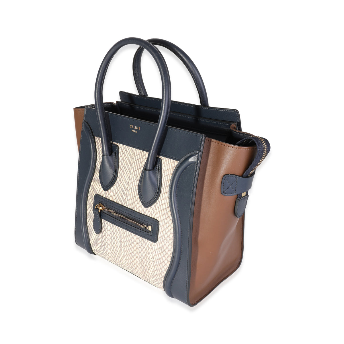 Celine Multicolor Water-Snake Micro Luggage Tote