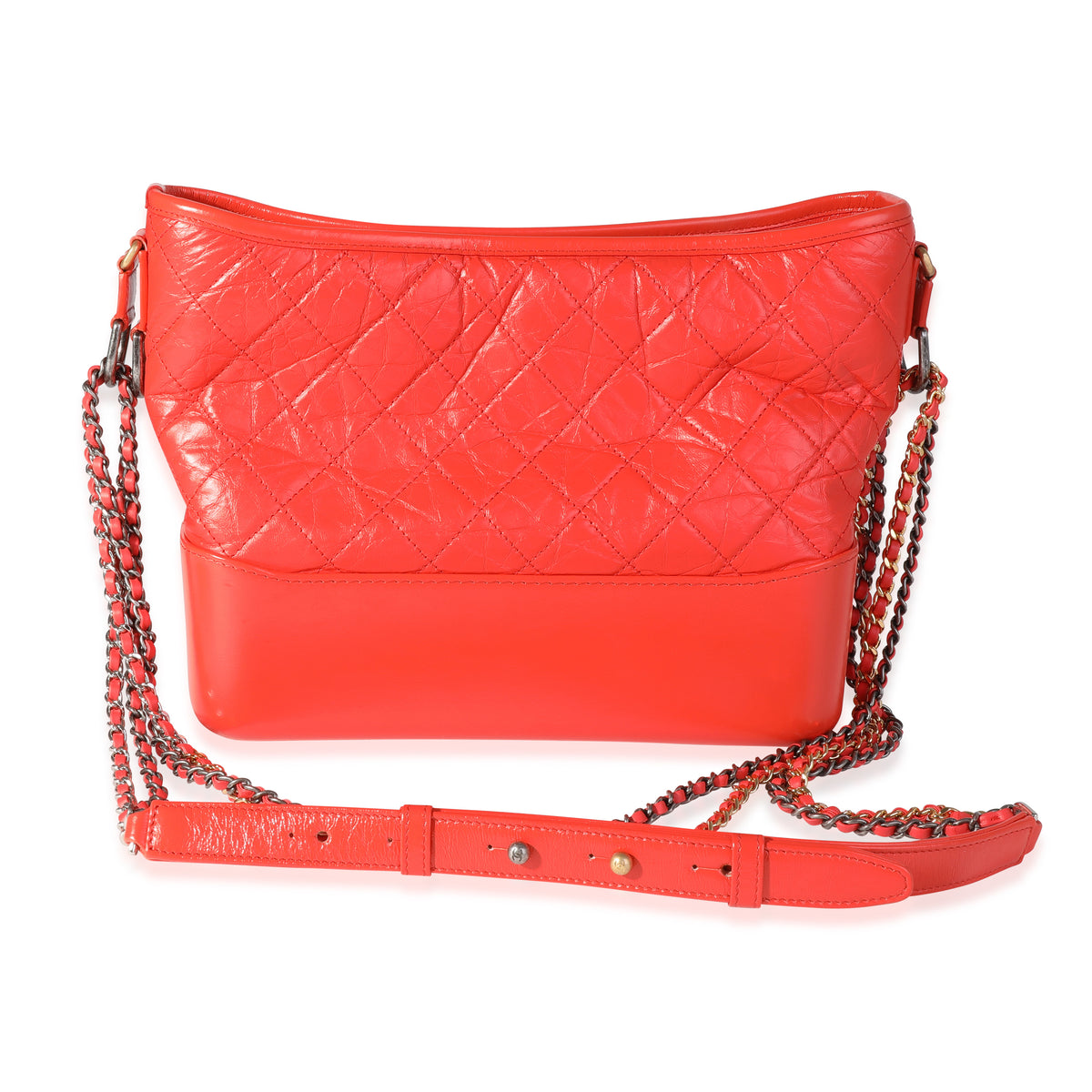 Chanel Orange Quilted Aged Calfskin Large Gabrielle Hobo, myGemma, CH