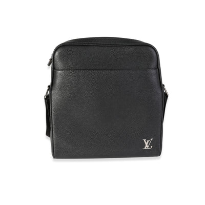 Louis Vuitton Black Taiga Leather Alex Messenger BB