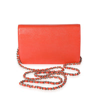 Chanel Red Caviar Timeless Wallet on Chain