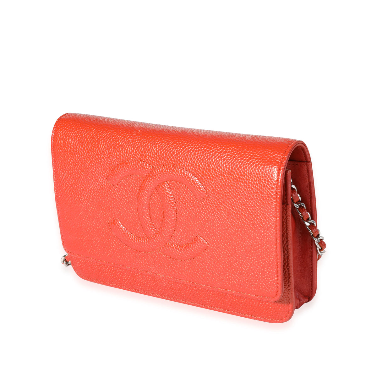 Chanel Red Caviar Timeless Wallet on Chain