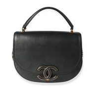 Chanel Black Quilted Calfskin Coco Curve Flap Bag