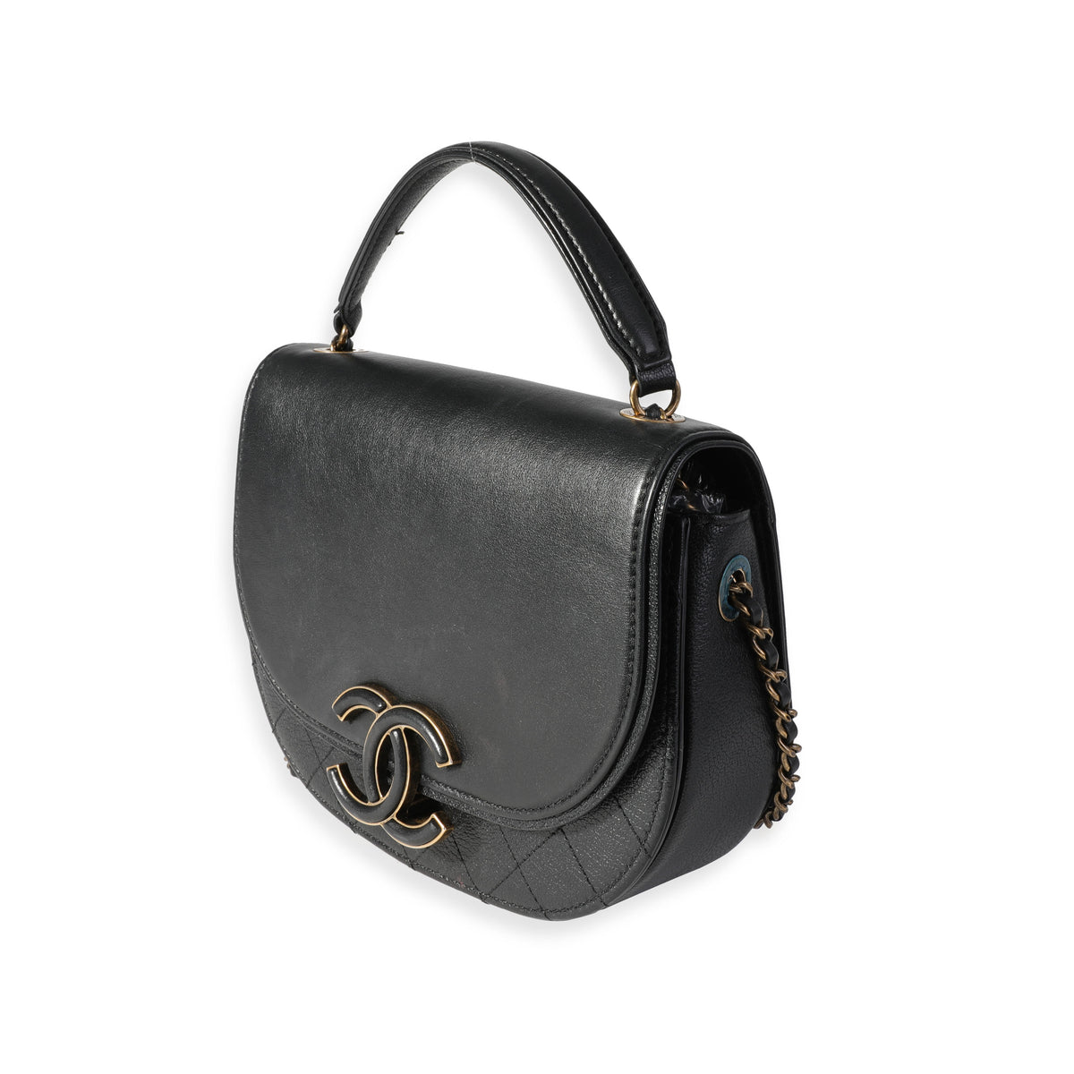 Chanel Coco Curve Flap Messenger Bag - Black Crossbody Bags