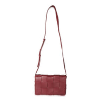 Bottega Veneta Bordeaux Intrecciato Lambskin Cassette Bag