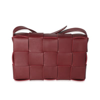 Bottega Veneta Bordeaux Intrecciato Lambskin Cassette Bag