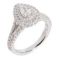 Vera Wang Diamond  Engagement Ring in 18K White Gold H SI2 0.95 CTW