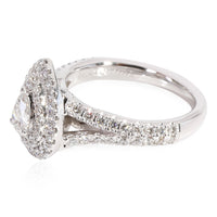 Vera Wang Diamond  Engagement Ring in 18K White Gold H SI2 0.95 CTW