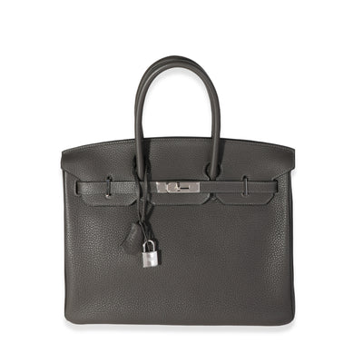 Hermès Graphite Togo Birkin 35 PHW