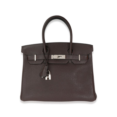 Hermès Chocolat Togo Birkin 30 PHW