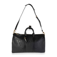 Black Monogram Empreinte Giant Keepall Bandoulière 45