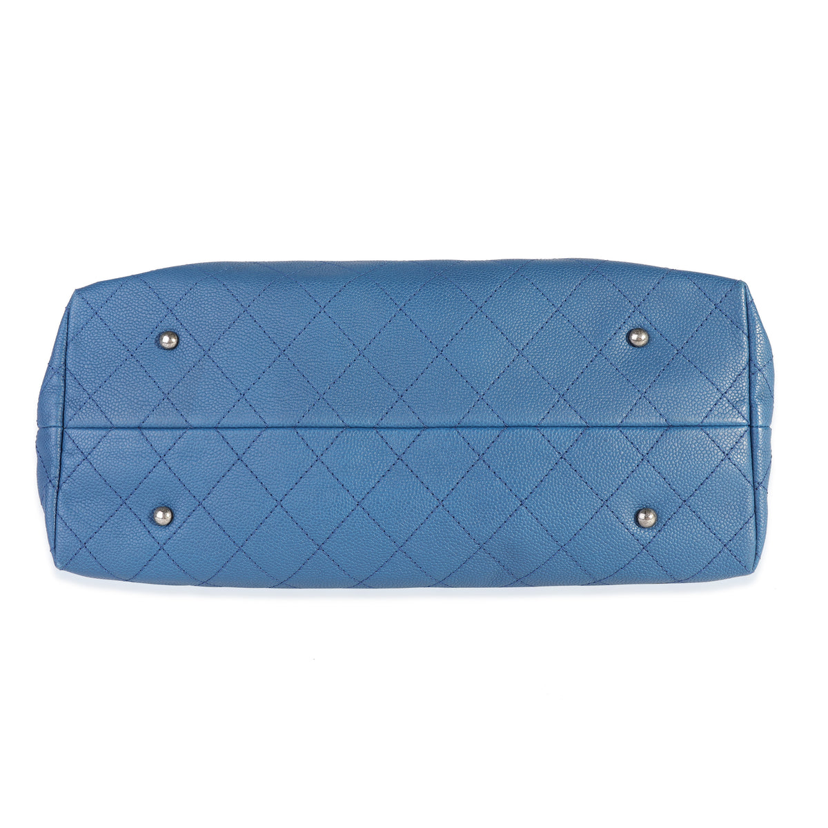 Chanel Blue Quilted Caviar Urban Shopping Tote