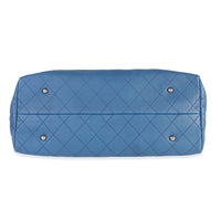 Chanel Blue Quilted Caviar Urban Shopping Tote