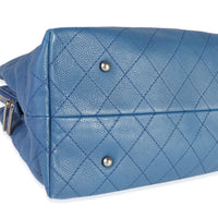 Chanel Blue Quilted Caviar Urban Shopping Tote