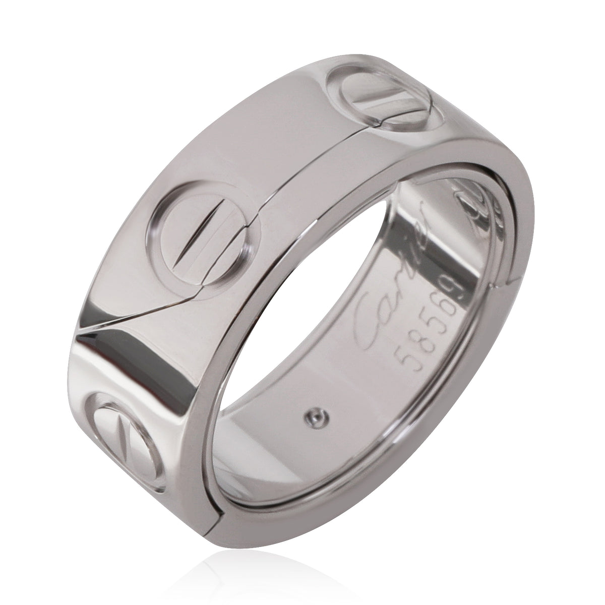 Cartier Astro Vintage  Love Ring in 18K White Gold