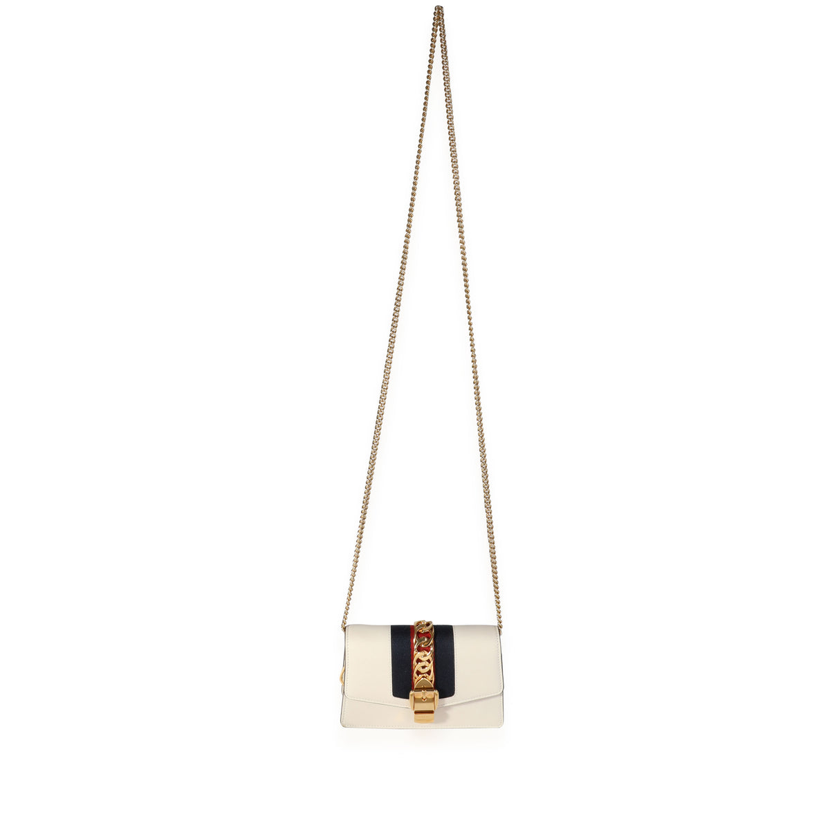 Gucci Ivroy Calfskin Super Mini Sylvie Chain Shoulder Bag