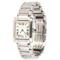 Cartier Tank Francaise W51008Q3 Womens Watch in  Stainless Steel