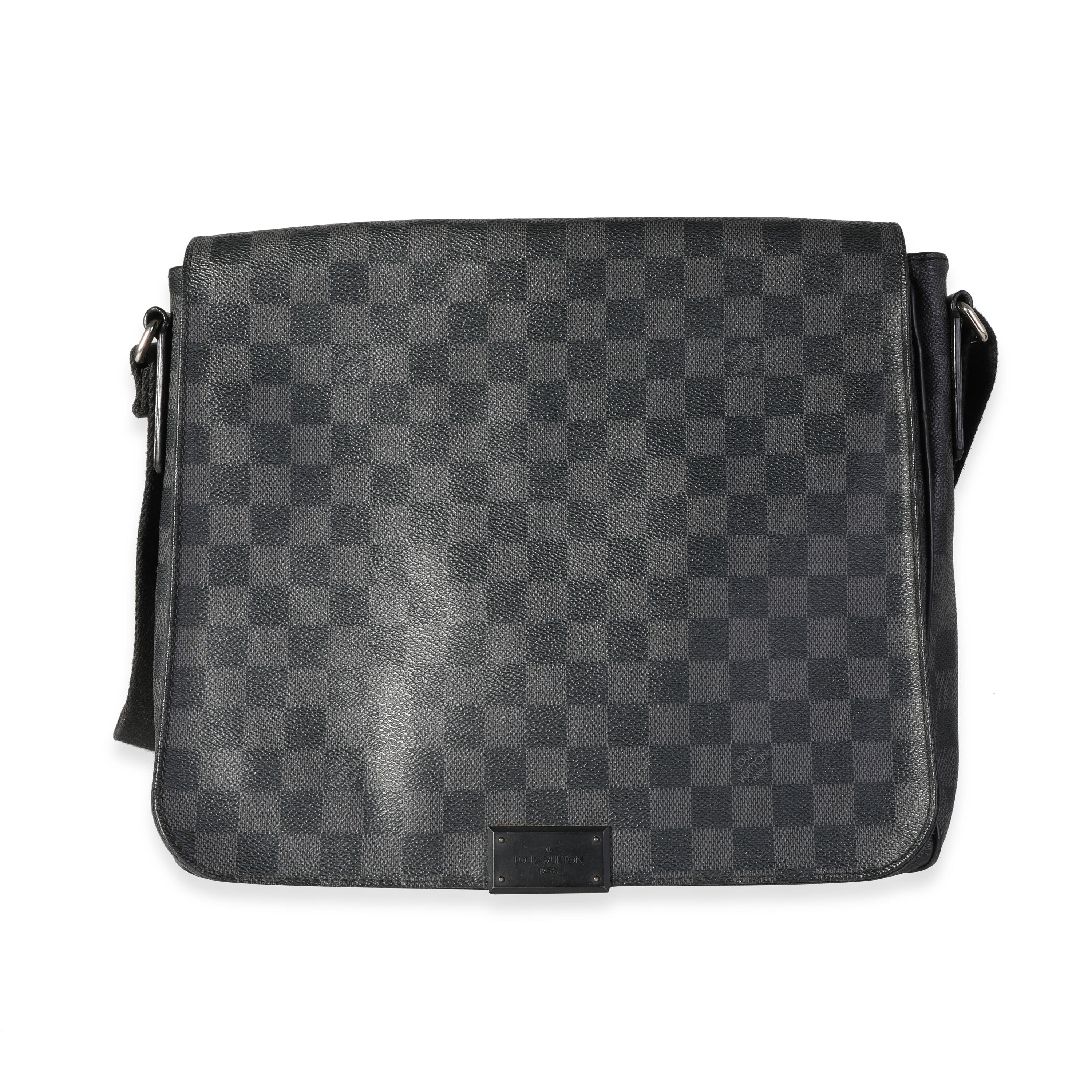 Louis Vuitton // Black Damier Graphite District PM Messenger Bag – VSP  Consignment