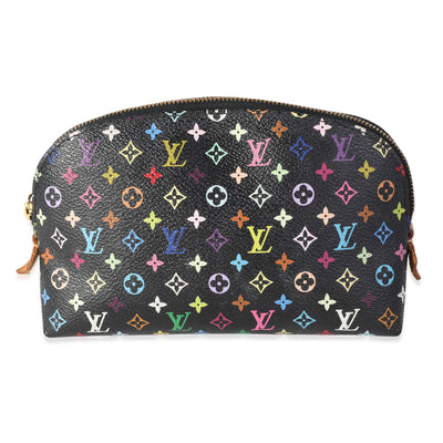 Louis Vuitton x Takashi Murakami Black Monogram Multicolore Cosmetic Pouch