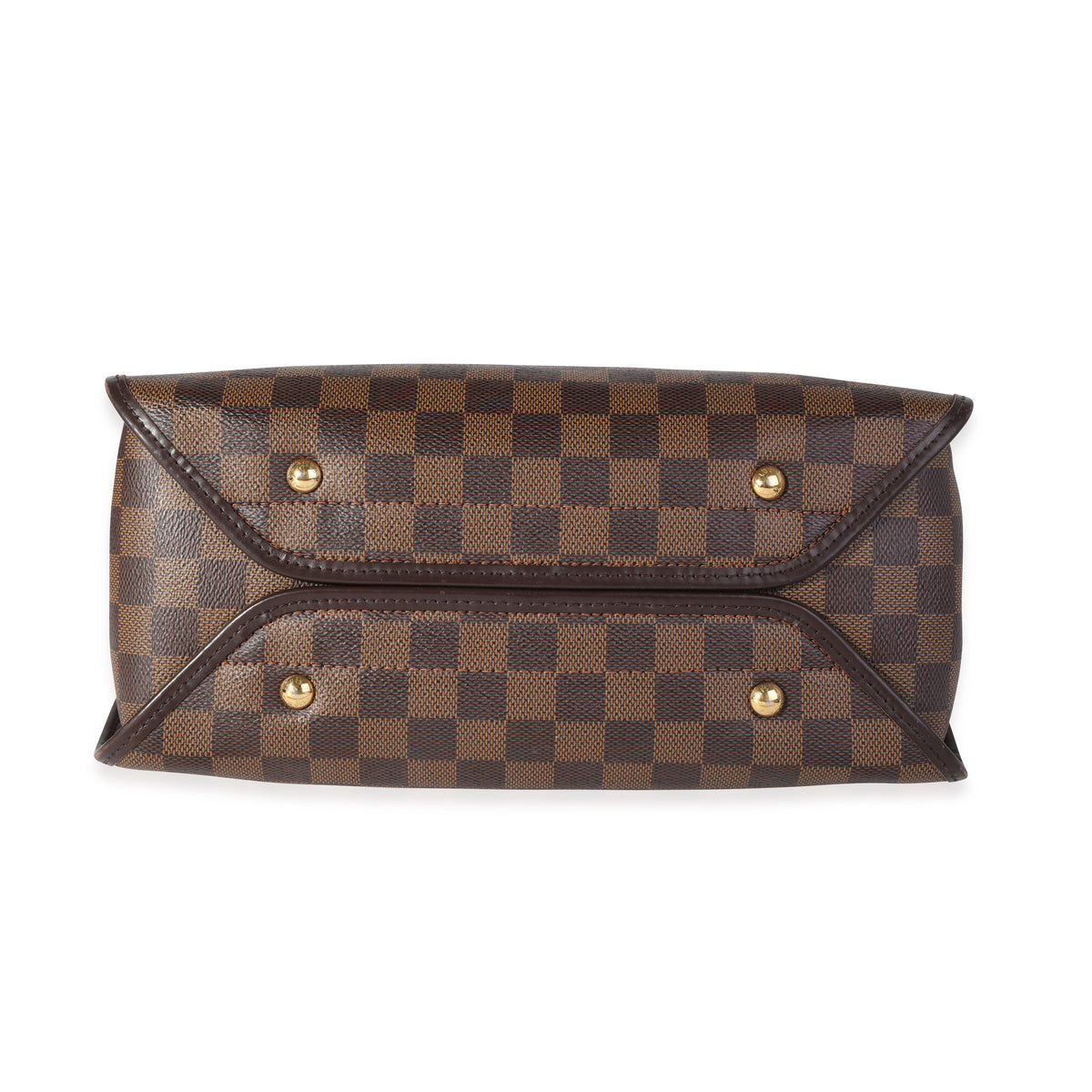 Louis Vuitton - Authenticated Duomo Handbag - Leather Brown Plain for Women, Good Condition